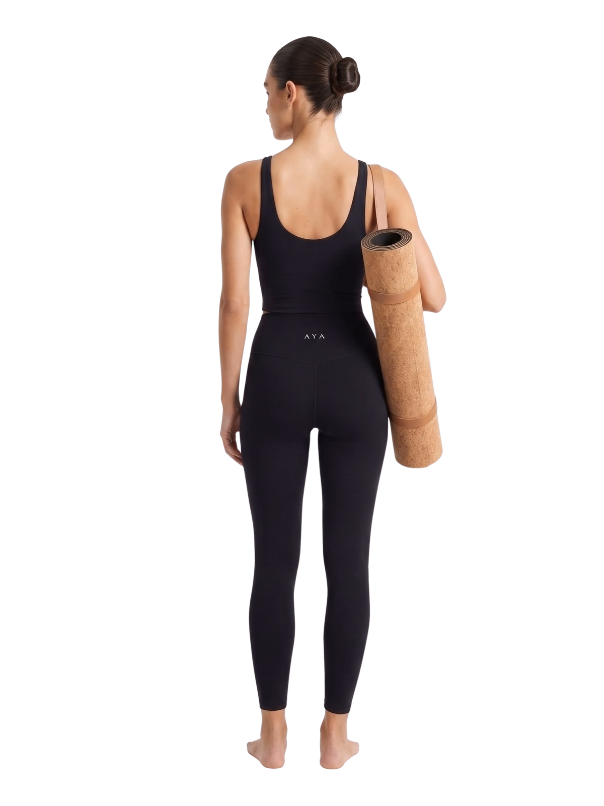SCULPT High-Waisted Legging de Rendimiento · Negro en color Negro - Vista posterior y espalda | AYA