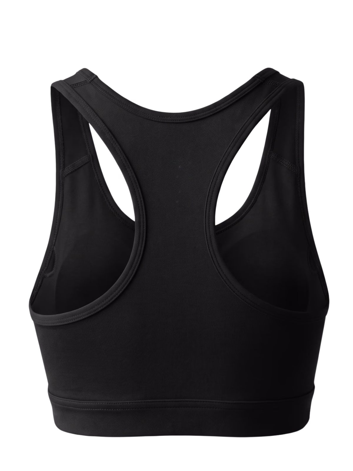 CONTOUR Longline Crop Sujetador Deportivo · Negro en color Negro - Puesta en modelo en movimiento | AYA