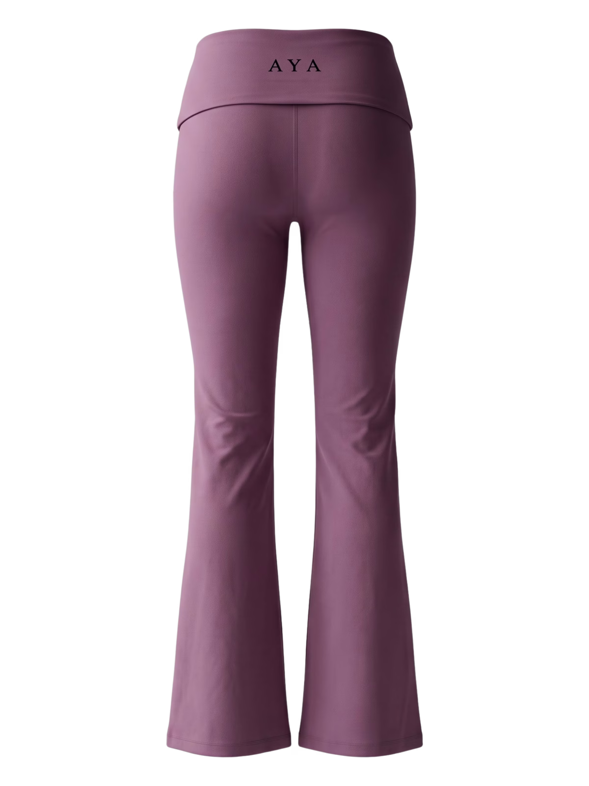 SCULPT High-Rise Pantalón Acampanado Studio · Ciruela en color Ciruela - Puesta en modelo en movimiento | AYA