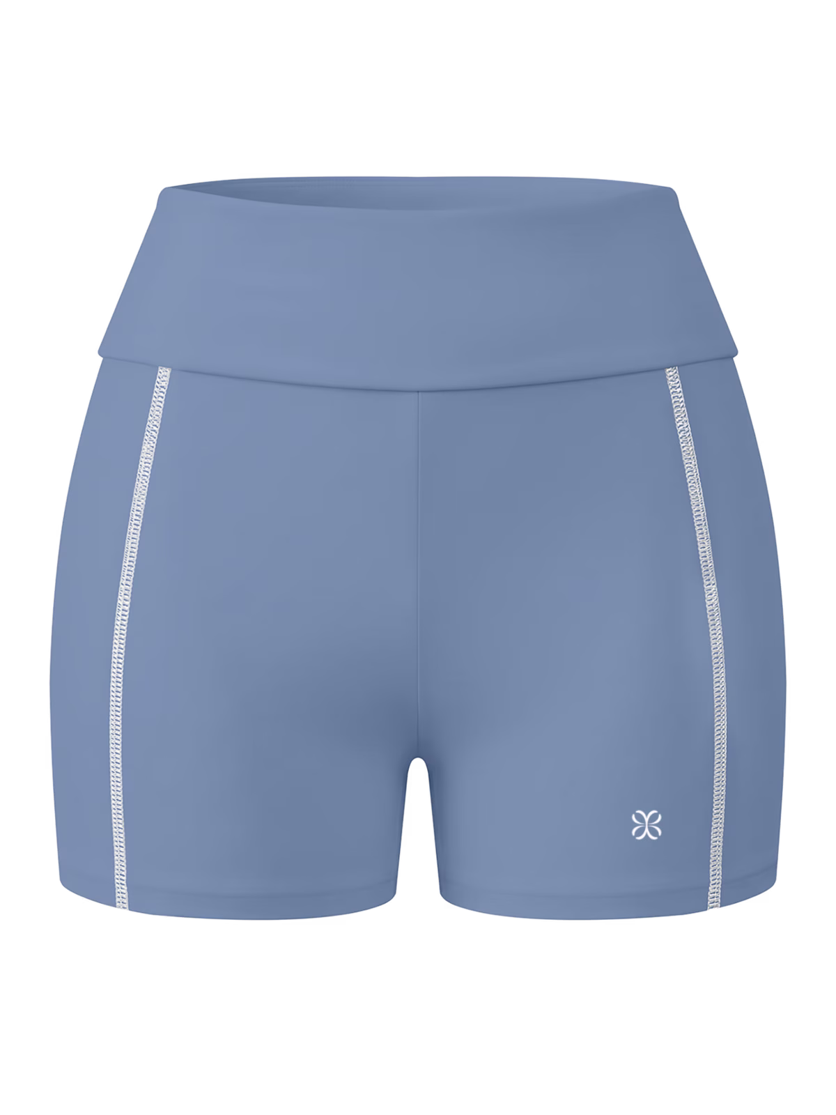 SCULPT High-Waisted Short Ciclista · Azul en color Azul - Puesta en modelo en movimiento | AYA