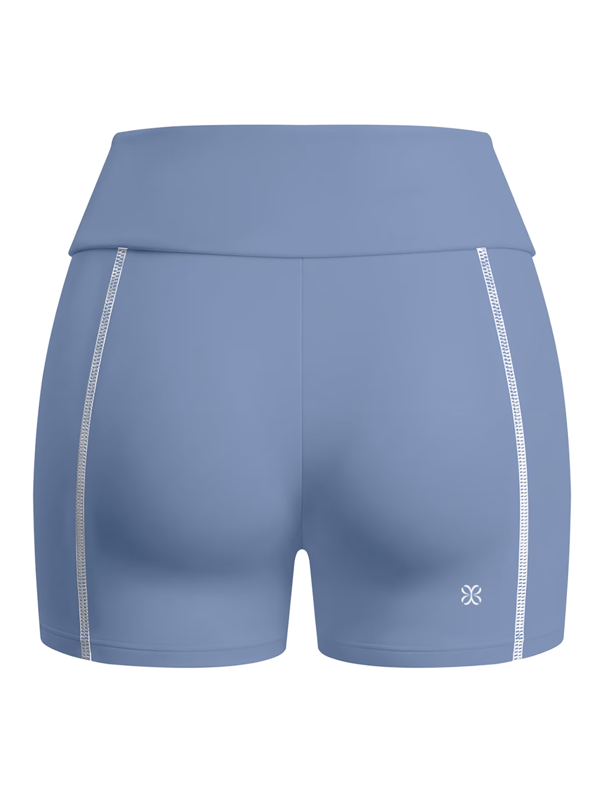 SCULPT High-Waisted Short Ciclista · Azul en color Azul - Puesta en modelo en movimiento | AYA