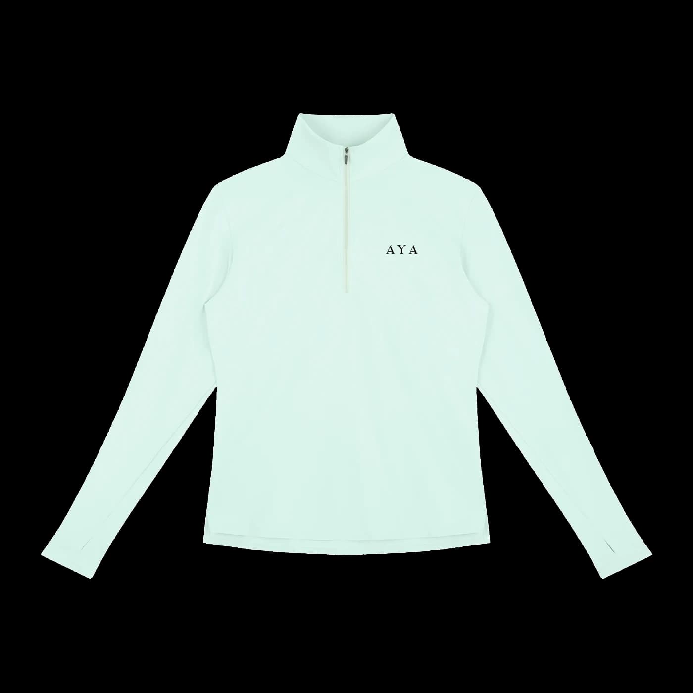Women's Quarter-Zip Yoga Pullover - Vista Editorial 1