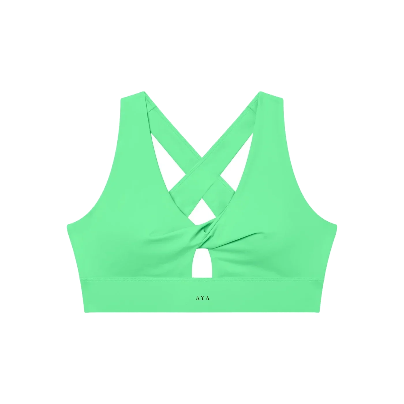 Women's Twist Front V-Neck Sports Bra - Vista Editorial 4