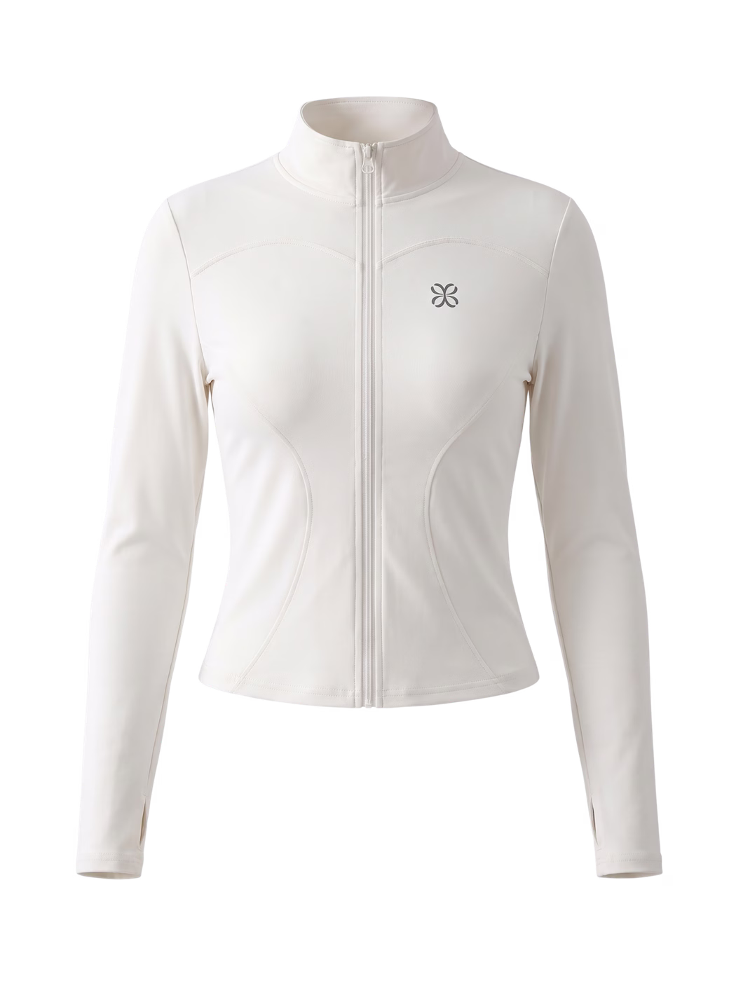Yoga Sports Jacket · Blanco en color Blanco - Vista frontal de estudio | AYA