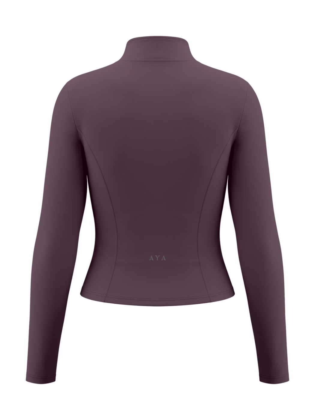 Yoga Sports Jacket · Ciruela en color Ciruela - Vista posterior y espalda | AYA