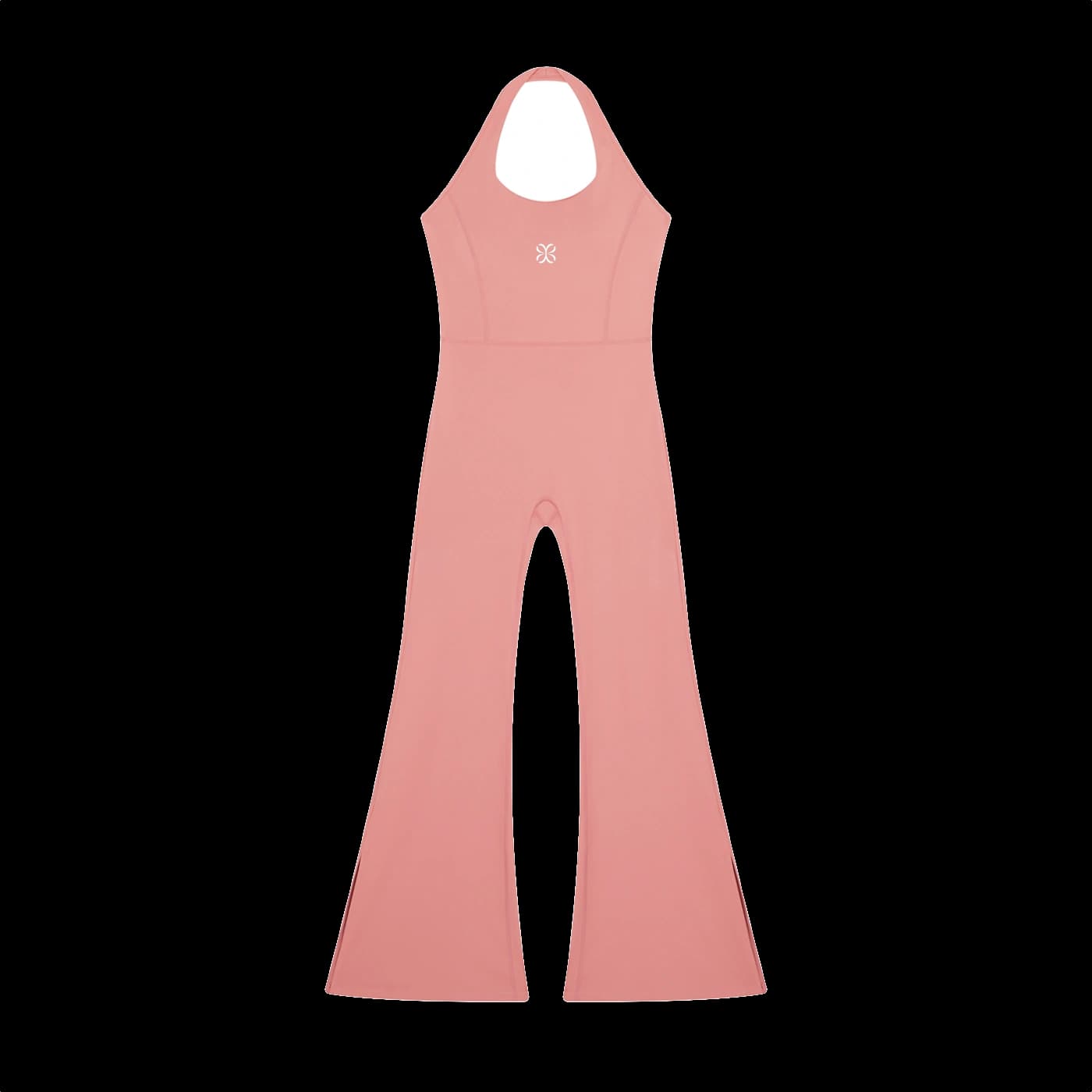 AURA Mono Halter Pernera Flare · Rosa en color Rosa - Vista frontal de estudio | AYA