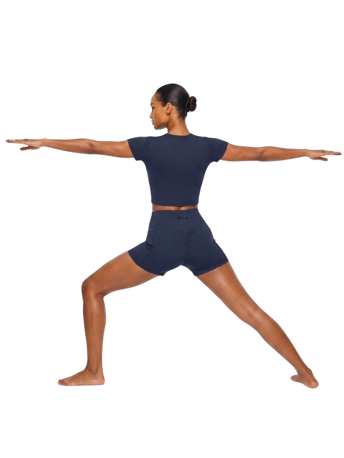 Women’s High Rise Pocket Yoga Shorts - Vista Editorial 4