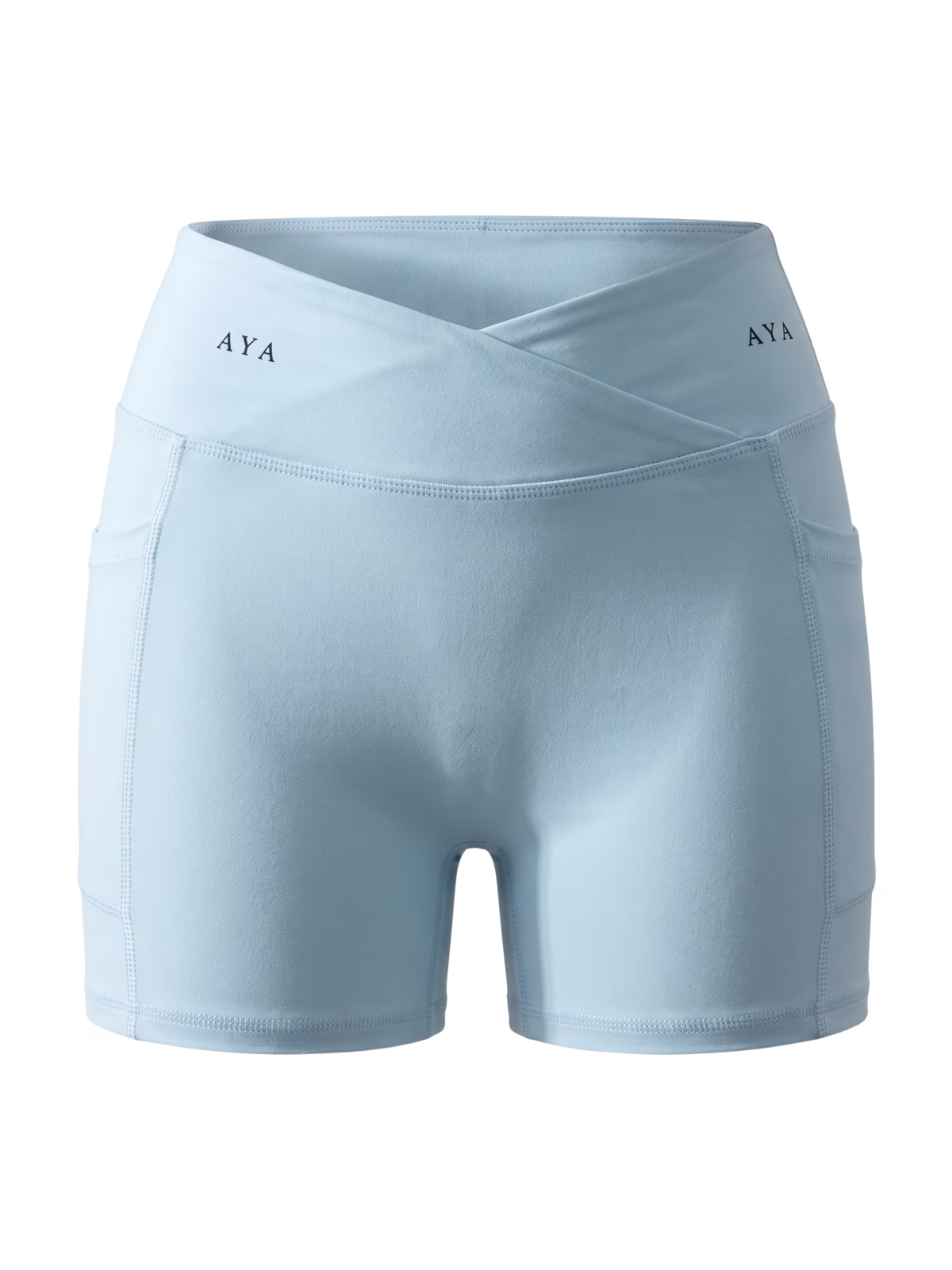 SCULPT Short Técnico con Bolsillo · Azul Celeste en color Azul Celeste - Puesta en modelo en movimiento | AYA