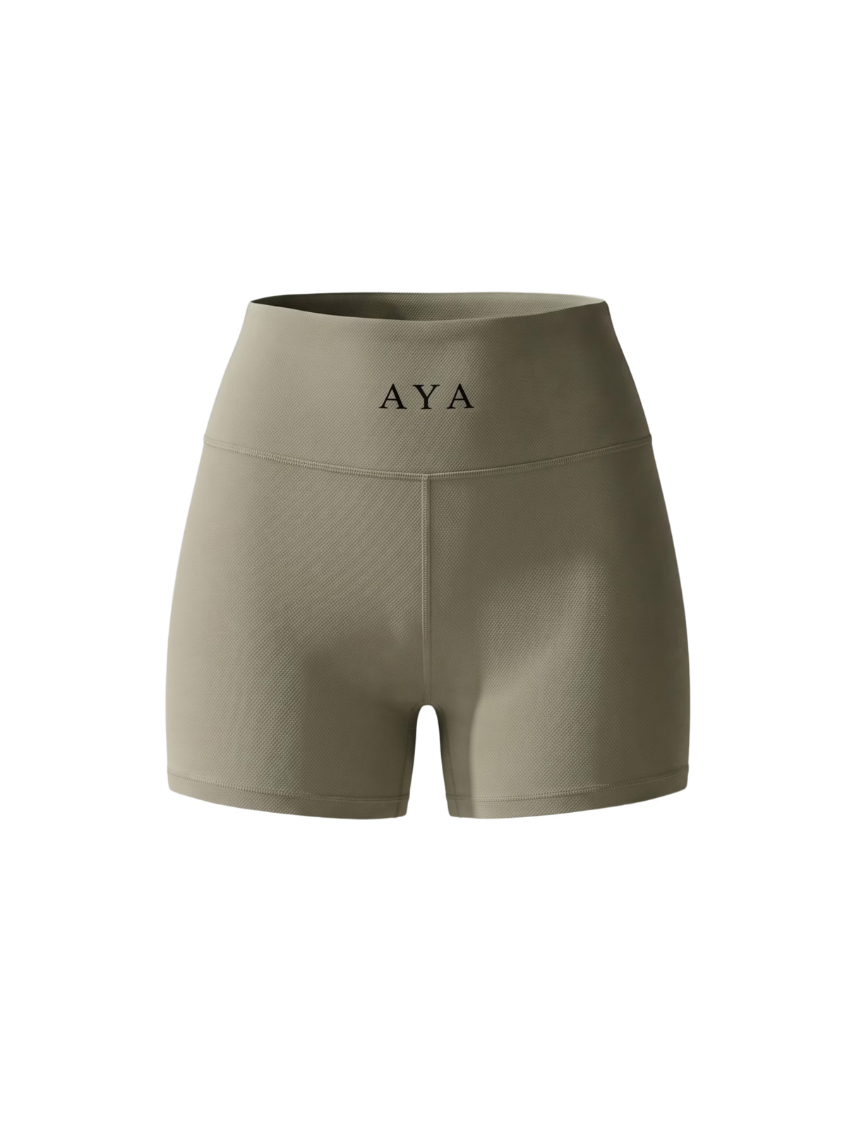 SCULPT Short Biker Clásico · Verde Salvia en color Verde Salvia - Detalle de tejido y compresión | AYA