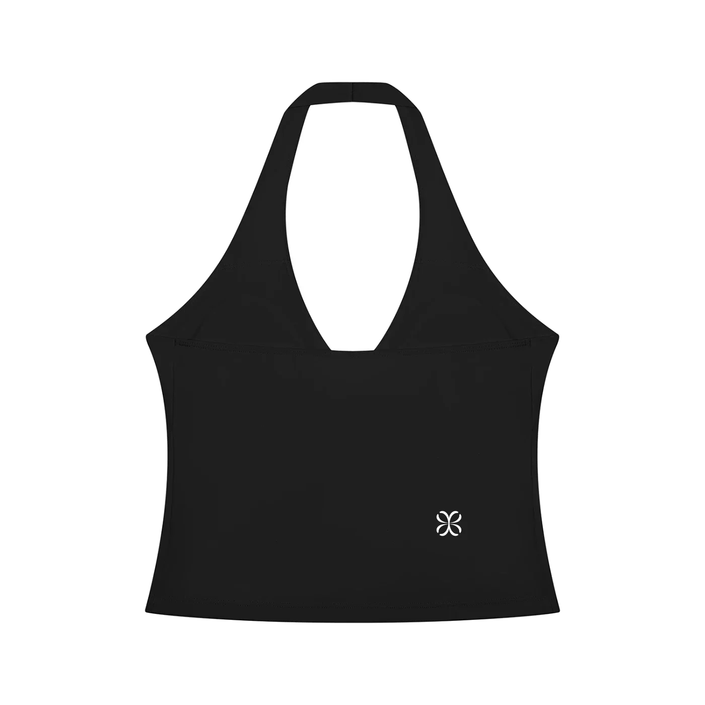 AURA Top Halter Fruncido · Blanco en color Blanco - Vista posterior y espalda | AYA