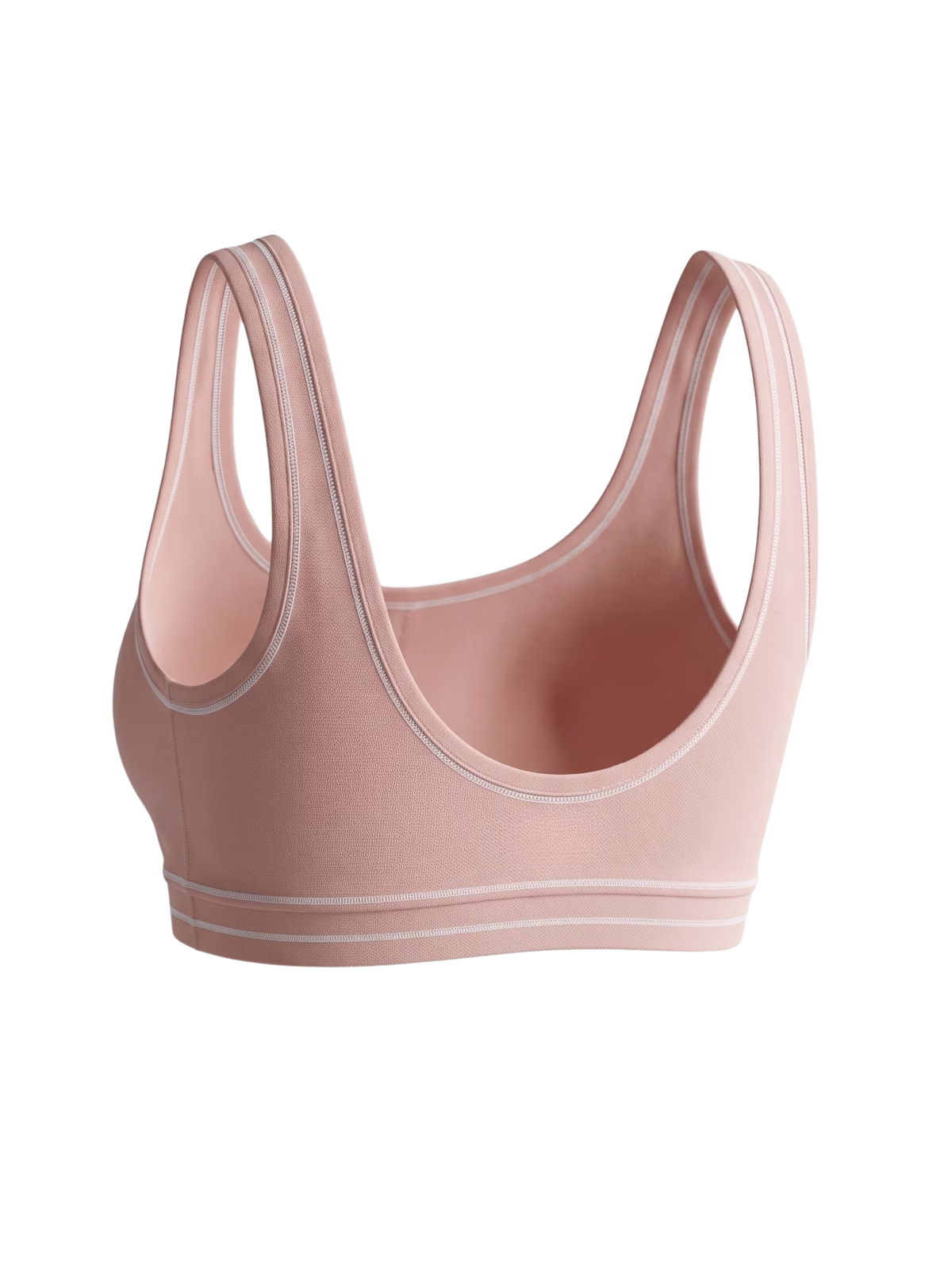 CONTOUR Frame Sujetador Deportivo · Rosa Palo en color Rosa Palo - Puesta en modelo en movimiento | AYA