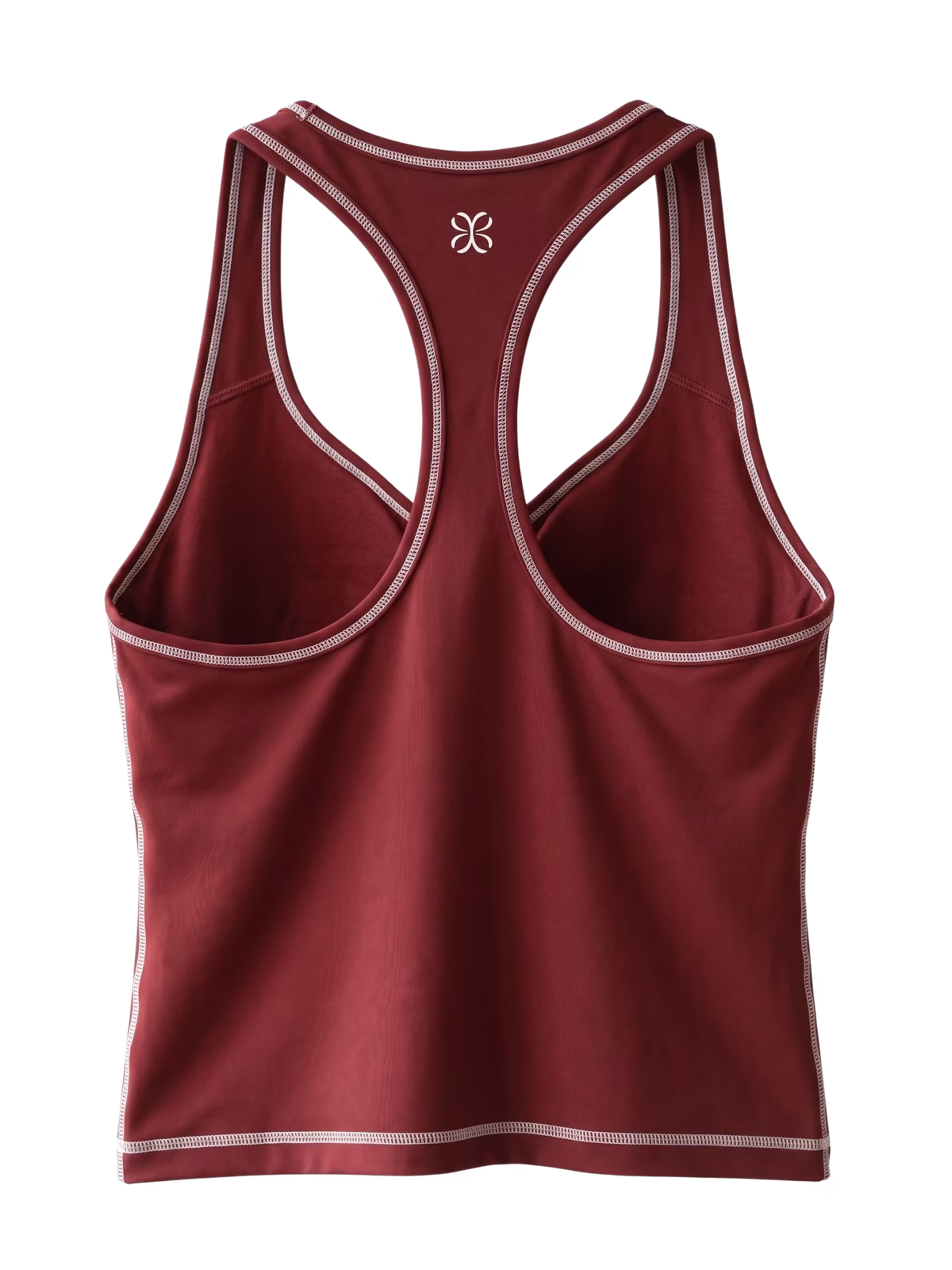AURA Top Técnico Racerback · Rojo en color Rojo - Vista posterior y espalda | AYA