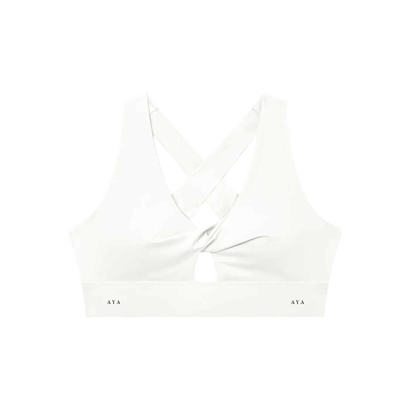 Women's Twist Front V-Neck Sports Bra - Vista Editorial 1