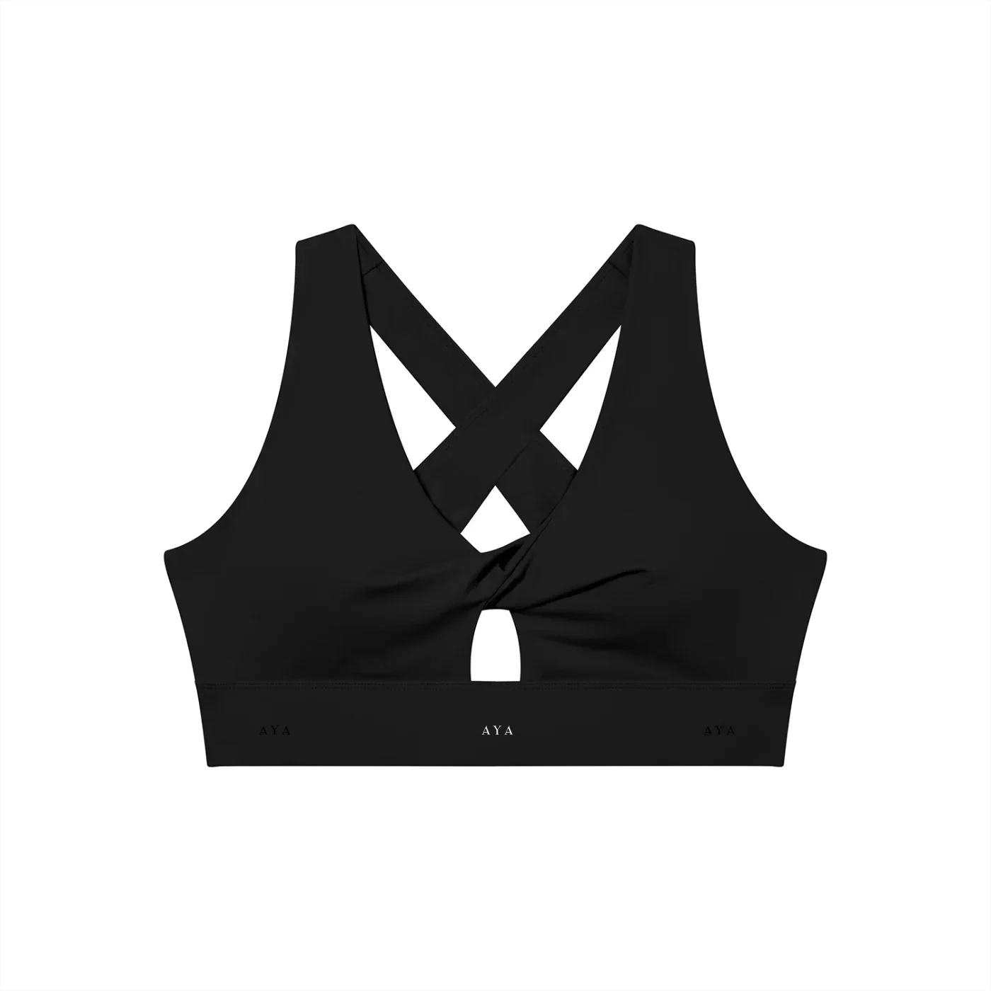 Women's Twist Front V-Neck Sports Bra - Vista Editorial 5