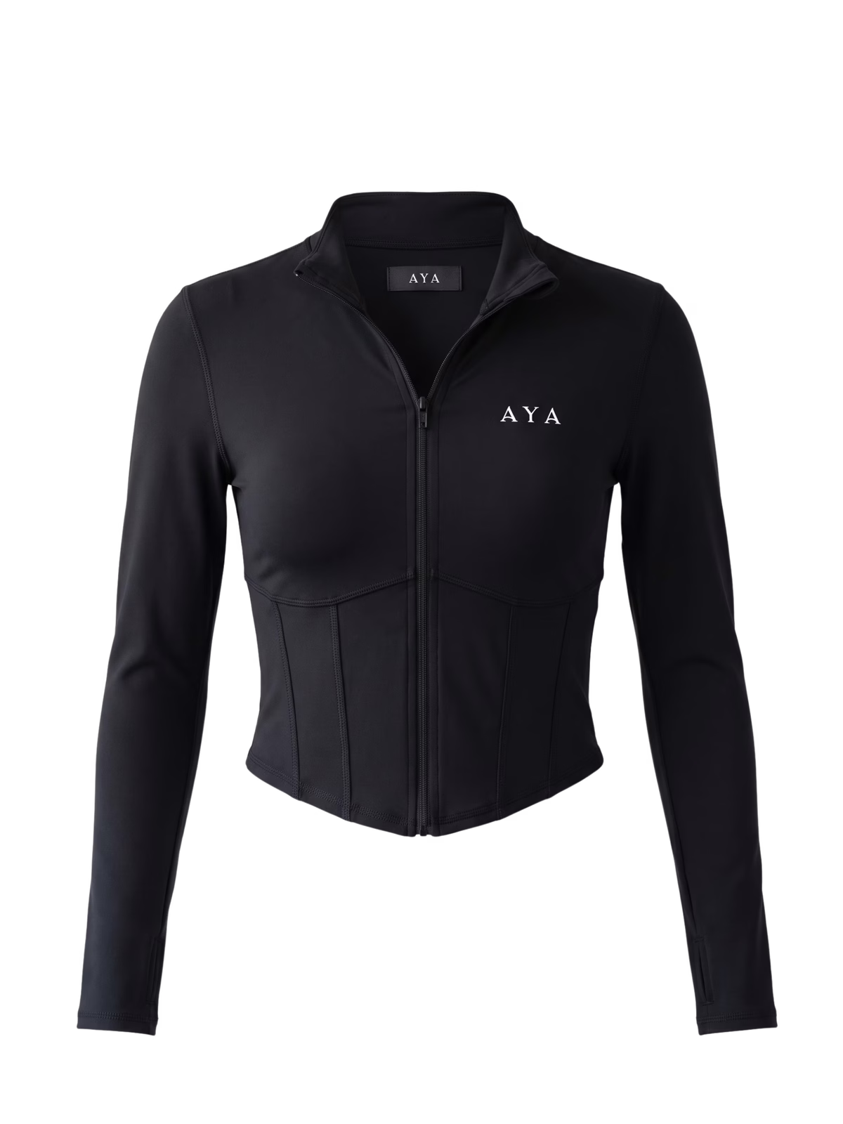 ATELIER Zip en color Negro - Vista frontal de estudio | AYA