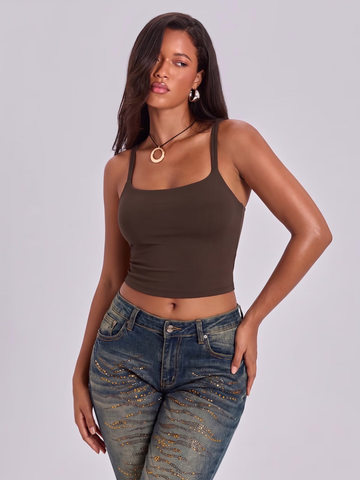 Women's Yoga Crop Tank Top - view 1