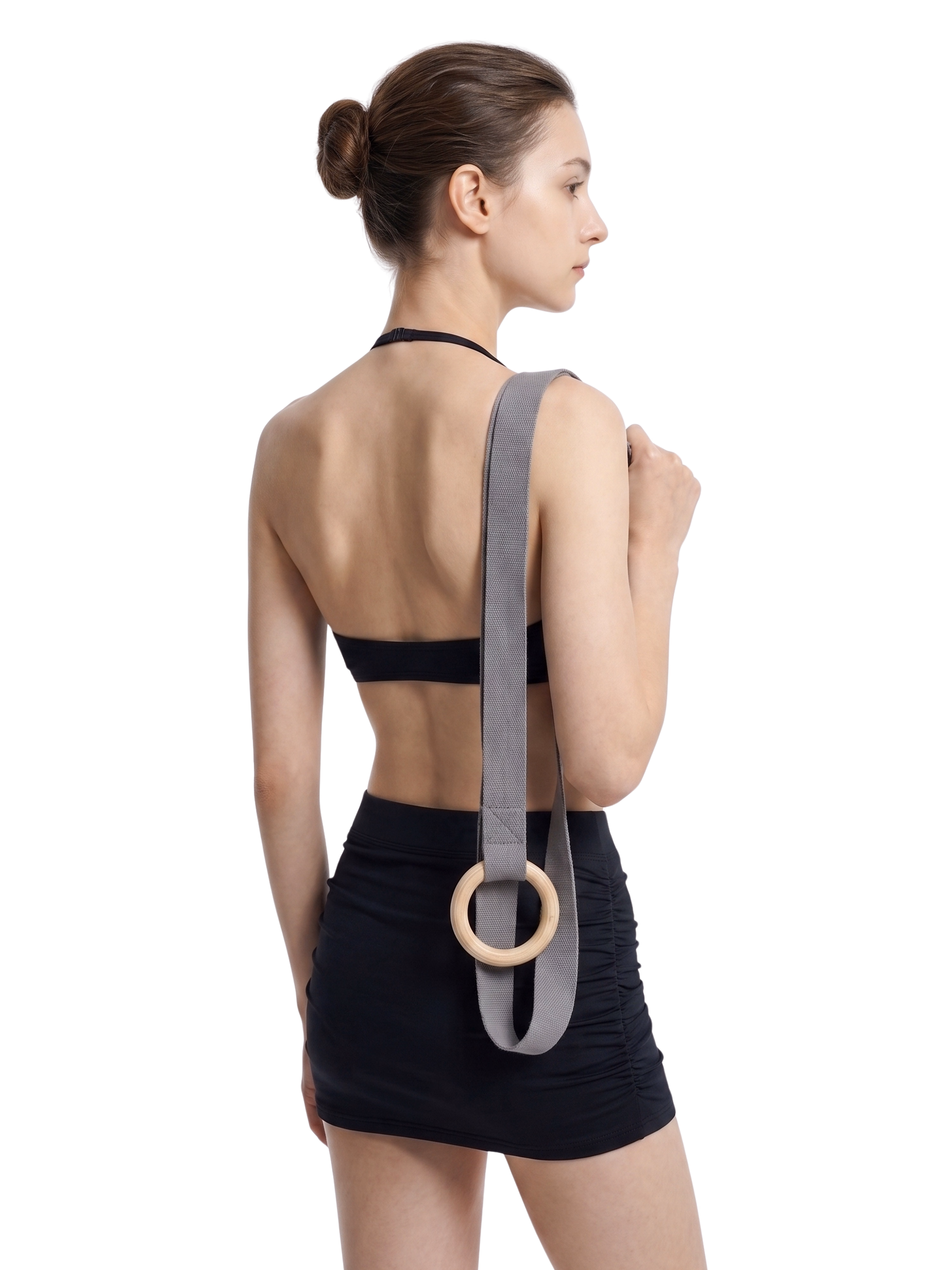 Women’s Ruched Halter-Neck Sports Bra - 3