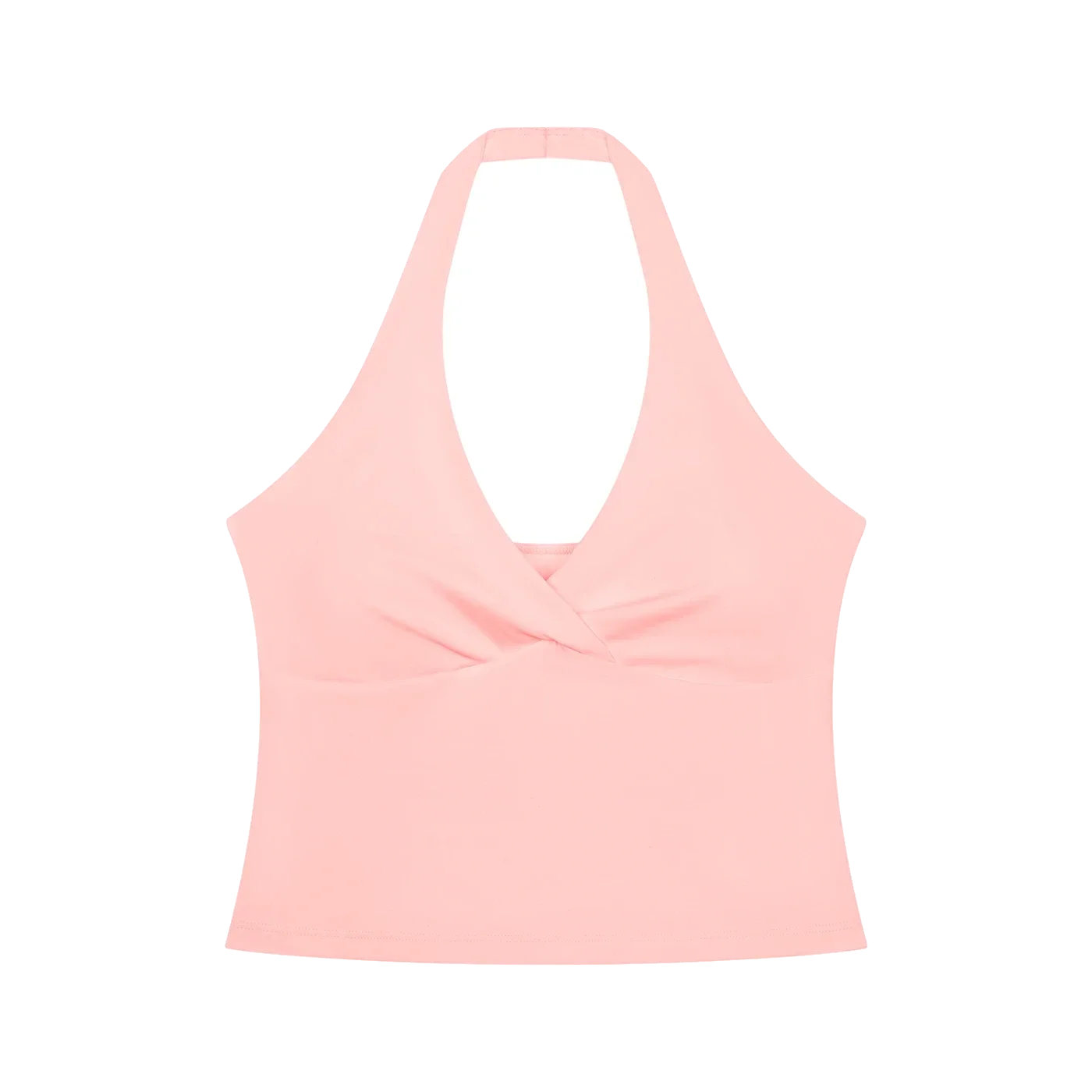 Women’s Ruched Halter Yoga Tank Top - view 1