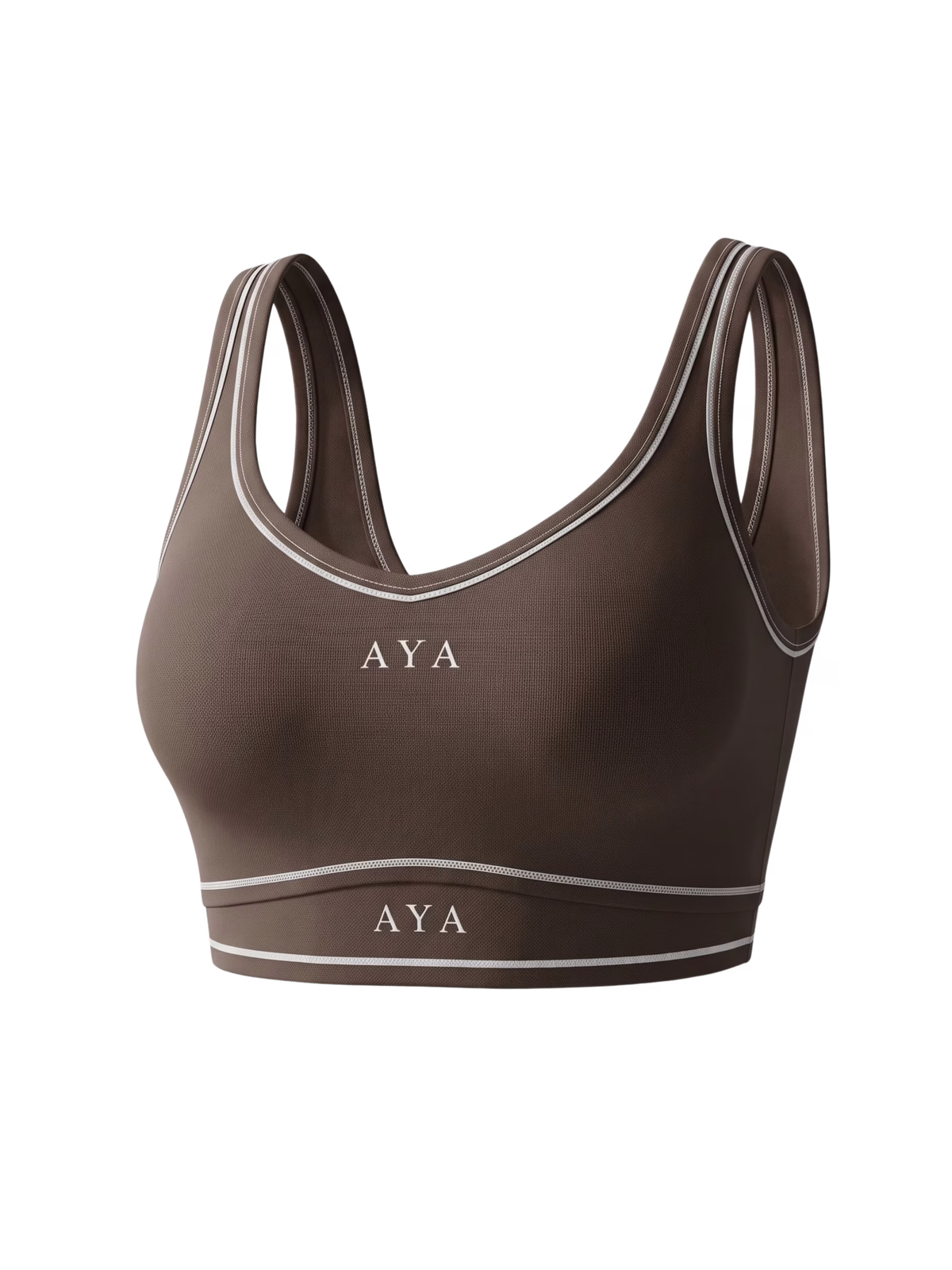 CONTOUR Stitch en color Negro - Vista frontal de estudio | AYA